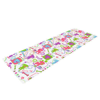 Kess Inhouse My Loving Dogs by Julia Grifol Yoga Mat