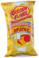Golden Flake® Cheddar & Sour Cream Flavored Dip Style Potato Chips 5 oz. Bag