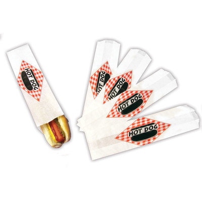 Paragon - Manufactured Fun 8053 Hot Dog Paper Bag Foot Long - 2000 Bags/Case