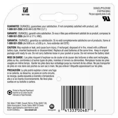 Ultra Duracell Ultra Lithium CRV3 2 count