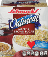 Schnucks® Instant Oatmeal Maple & Brown Sugar