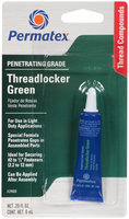 Permatex® 29000 Penetrating Grade Carded Threadlocker Green 0.2 fl. oz. Carded Pack