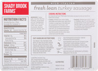 Shady Brook Farms® Mild Italian Fresh Lean Turkey Sausage 16 oz. Tray