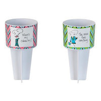 Occasionally Made Beach Buddy 2 Piece Cup Holder Set