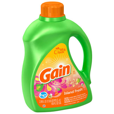 Gain with FreshLock HE Island Fresh Liquid Detergent 100 fl. oz.
