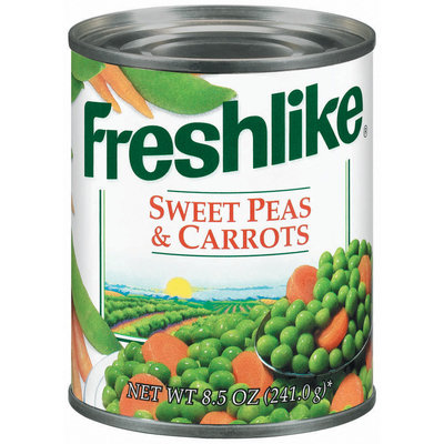 Freshlike Sweet & Carrots Peas 8.5 Oz Can