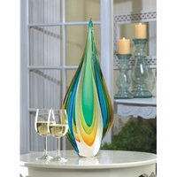 Home Locomotion Twisted Tear Drop Art Glass