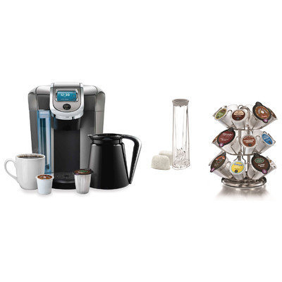 Keurig 2.0 K550 Brewing System with 2.0 Carousel and Water Filter Starter Kit