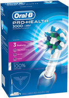 PRO Oral-B Pro-Health 3000 Electric Rechargeable Power Toothbrush Powered by Braun