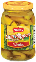 Nalley Wholes Hot & Spicy Chili Peppers 16 Oz Jar