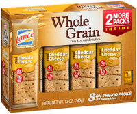 Lance® Whole Grain Cheddar Cheese Cracker Sandwiches 12 oz. Box