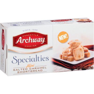 Archway® Specialties Mini Salted Caramel Shortbread Cookies 6 oz. Box