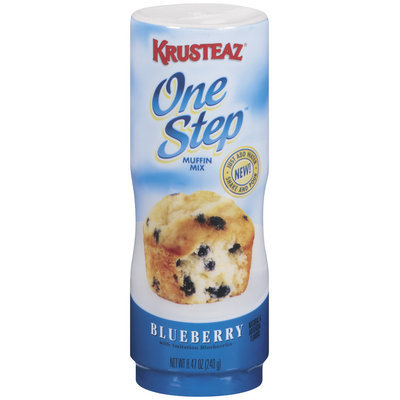 Krusteaz One Step Blueberry Muffin Mix 8.47 Oz Plastic Container