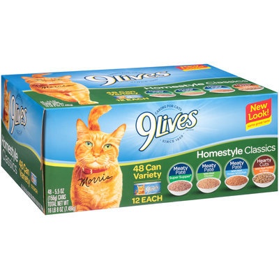 9Lives™ Homestyle Classics Wet Cat Food Variety Pack 48-5.5 oz. Cans