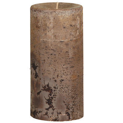 Oddity, Inc. Oddity 53220 3 in. x 6 in. Weathered Pillar Candle - Latte - Pack of - 2