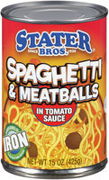 Stater Bros.® Spaghetti & Meatballs in Tomato Sauce 15 oz