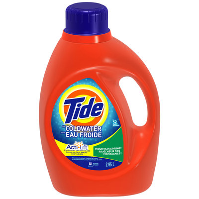 Tide Coldwater Mountain Spring Scent Liquid Laundry Detergent 52 Loads 2.95 L