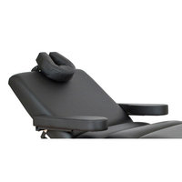 Oakworks Spa Table Package with Adjustable Side Arm Upholstery Color: Coal, Platform Color: Black