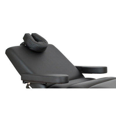 Oakworks Spa Table Package with Adjustable Side Arm Upholstery Color: Coal, Platform Color: Black