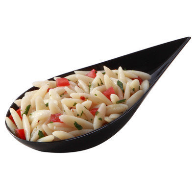 Restaurantware Tear Drop Appetizer Spoon (100 Count) Color: Black