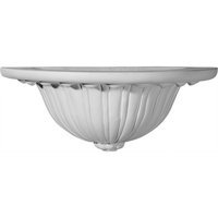 Ekena Millwork Ashton 12.5-in x 4.875-in Polyurethane Sconce SCO12X06X04AS