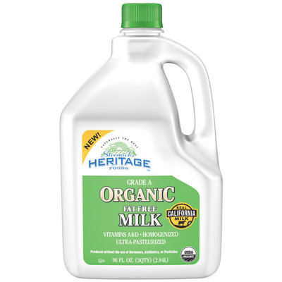 Stremicks Heritage Foods® Organic Fat Free Milk 96 fl. oz. Jug