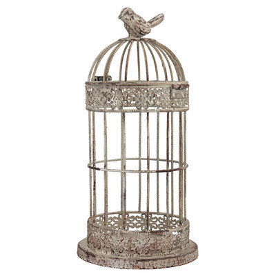 Ckk Home D Cor, Lp Le Vieux Carre' Market Zinc Bird Cage (Set of 2)