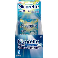 Nicorette® 2mg White Ice Mint® Stop Smoking Aid Gum 20 ct Carded Pack