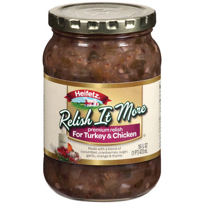 Heifetz® Relish It More Premium Relish For Turkey & Chicken 16 oz Jar