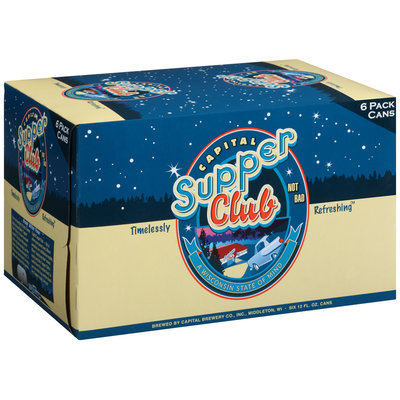Capital Supper Club Lager 6-12 fl. oz. Cans