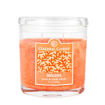Colonial Candle Coral and White Sands Jar Candle (Set of 2) Size: 8 Oz.