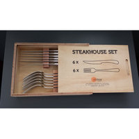 Solex Julia 12 Piece Steakhouse Set in Wood box