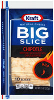 Kraft Big Slice Chipotle Natural Cheese Slices 10 ct ZIP-PAK®