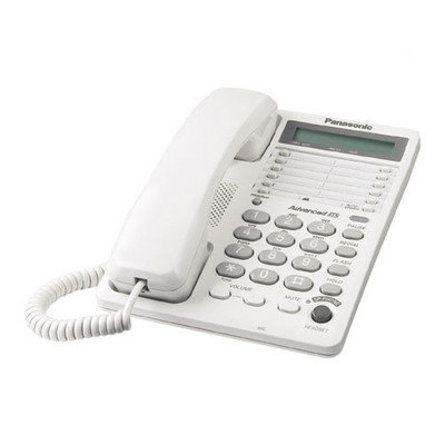 Panasonic KX-TS108W KX-TS108W - Corded phone - single-line operation - white