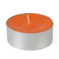 Zest Candle Mega Oversized Tin Tealight Color: Orange, Quantity: Set of 144
