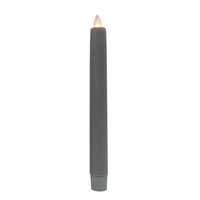 Boston Warehouse 32293 Mystique 8 in. Gray Flameless Taper Candle