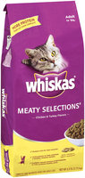 Whiskas Meaty Selections Chicken & Turkey Flavors Adult 1+ Yrs Dry Cat Food 6 Lb Bag
