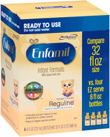 Enfamil® Reguline™ for Digestive Health & Soft Stools Ready to Use Milk-Based with Iron Infant Formula 4-8 fl. oz. Bottles