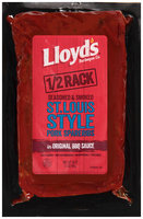 Lloyd's® Barbeque Co. Seasoned & Smoked St. Louis Style Pork Spareribs in Original BBQ Sauce 16 oz. Package