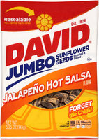 David® Jumbo Jalapeno Hot Salsa Flavor Sunflower Seeds 5.25 oz. Bag