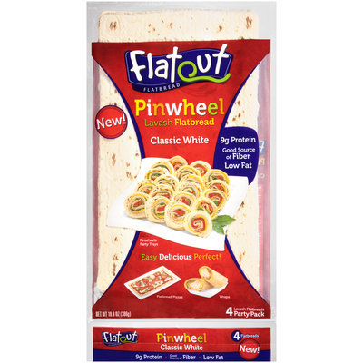 Flatout® Classic White Pinwheel Lavash Flatbread 10.8 oz. Pack
