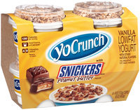 YoCrunch® Vanilla Lowfat Yogurt with Snickers® Peanut Butter Pieces 4-4 oz. Cups