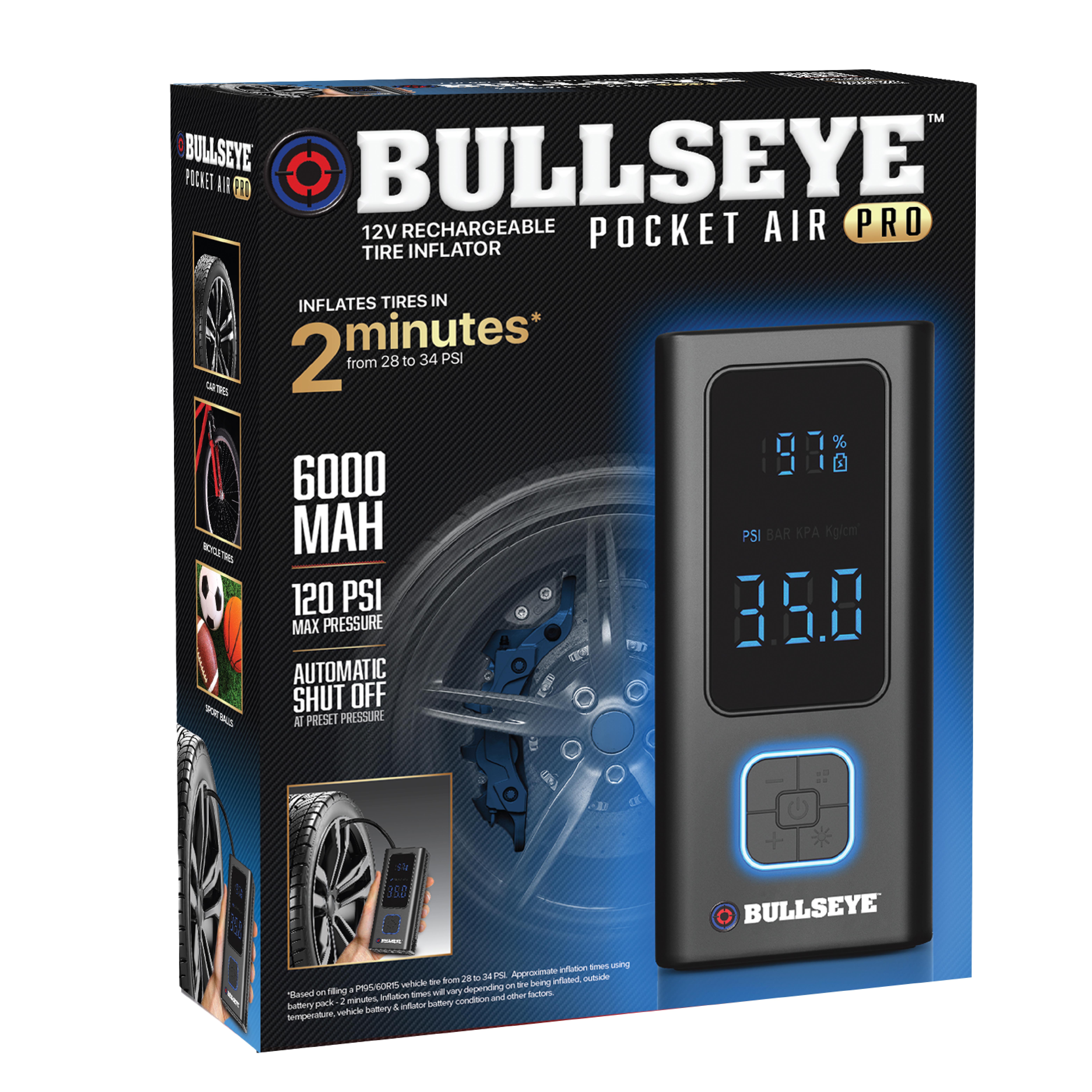 Pompa Gonfiabile Per Pneumatici, Compressore D'Aria Elettrico, Mini - Foto 2