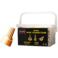 Morris Products 23585 Twisted Wing Connectors Tan Handy Pack