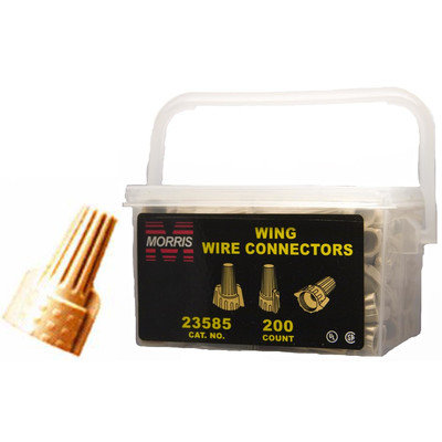 Morris Products 23585 Twisted Wing Connectors Tan Handy Pack