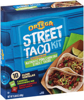 Ortega® Authentic Pork Carnitas Street Taco Kit 15.88 oz Box