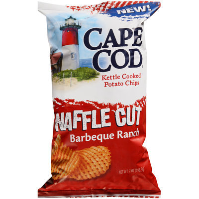 Cape Cod® Waffle Cut Barbeque Ranch Kettle Cooked Potato Chips 7 oz. Bag