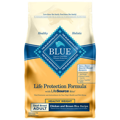 THE BLUE BUFFALO CO. BLUE™ Life Protection Formula® Healthy Weight Chicken and Brown Rice For Small Breed Adult Dogs