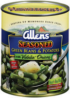 The Allens Seasoned W/Vidalia Onions Green Beans & Potatoes 27 Oz Can