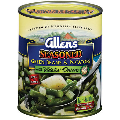 The Allens Seasoned W/Vidalia Onions Green Beans & Potatoes 27 Oz Can